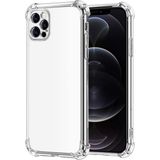 Kzy Apple iPhone 12 Pro Kapak Kamera Korumalı Antişok Airbag Köşe Korumalı Silikon Şeffaf Kılıf