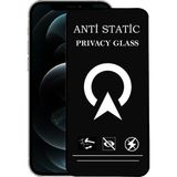 Kzy Apple iPhone 12 Pro Tam Kaplayan Anti Statik Görünmez Safir Ekran Koruyucu Hayalet Cam - Saydam