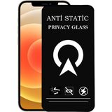 Kzy Apple iPhone 12 Tam Kaplayan Anti Statik Görünmez Safir Ekran Koruyucu Hayalet Cam - Saydam