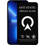 Kzy Apple iPhone 13 Pro Max Tam Kaplayan Anti Statik Görünmez Safir Ekran Koruyucu Hayalet Cam - Saydam