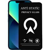 Kzy Apple iPhone 13 Tam Kaplayan Anti Statik Görünmez Safir Ekran Koruyucu Hayalet Cam - Saydam