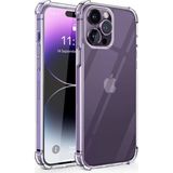 Kzy Apple iPhone 14 Pro Max Antishock Airbag Köşe Korumalı Silikon Şeffaf Kılıf - Saydam