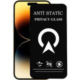 Kzy Apple iPhone 14 Pro Tam Kaplayan Anti Statik Görünmez Safir Ekran Koruyucu Hayalet Cam - Saydam