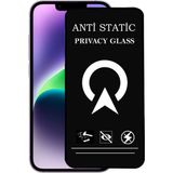 Kzy Apple iPhone 14 Tam Kaplayan Anti Statik Görünmez Safir Ekran Koruyucu Hayalet Cam - Saydam