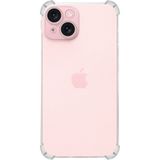 Kzy Apple iPhone 15 Kapak Kamera Korumalı Airbag Antishock Köşe Korumalı Şeffaf Silikon Kılıf