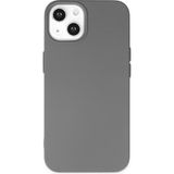 Kzy Apple iPhone 15 Plus ile Uyumlu Içi Kadife Lansman Silikon Kılıf - Gri