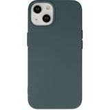 Kzy Apple iPhone 15 Plus ile Uyumlu Içi Kadife Lansman Silikon Kılıf - Yeşil