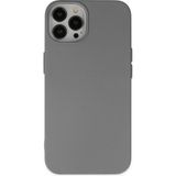 Kzy Apple iPhone 15 Pro Max ile Uyumlu Içi Kadife Lansman Silikon Kılıf - Gri