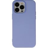 Kzy Apple iPhone 15 Pro Max ile Uyumlu Içi Kadife Lansman Silikon Kılıf - Lila
