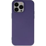 Kzy Apple iPhone 15 Pro Max ile Uyumlu Içi Kadife Lansman Silikon Kılıf - Mor