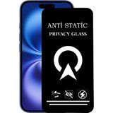 Kzy Apple iPhone 16 ile Uyumlu Tam Kaplayan Anti Statik Görünmez Safir Ekran Koruyucu Hayalet Cam - Şeffaf