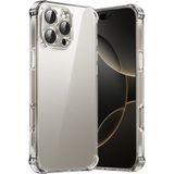 Kzy Apple iPhone 16 Pro ile Uyumlu Kapak Kamera Korumalı Airbag Antishock Köşe Korumalı Şeffaf Silikon Kılıf