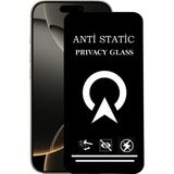 Kzy Apple iPhone 16 Pro ile Uyumlu Tam Kaplayan Anti Statik Görünmez Safir Ekran Koruyucu Hayalet Cam - Şeffaf