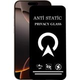 Kzy Apple iPhone 16 Pro Max ile Uyumlu Tam Kaplayan Anti Statik Görünmez Safir Ekran Koruyucu Hayalet Cam - Şeffaf