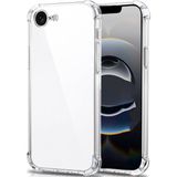Kzy Apple iPhone 16E Kapak ile Uyumlu Kamera Korumalı Airbag Antishock Köşe Korumalı Şeffaf Silikon Kılıf