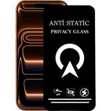 Kzy Apple iPhone 17 Pro ile Uyumlu Tam Kaplayan Anti Statik Görünmez Safir Ekran Koruyucu Hayalet Cam - Şeffaf