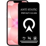 Kzy Apple iPhone 17E ile Uyumlu Tam Kaplayan Anti Statik Görünmez Safir Ekran Koruyucu Hayalet Cam - Şeffaf
