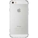 Kzy Apple iPhone 5s Kapak Köşe Korumalı Airbag Antishock Silikon Kılıf - Şeffaf