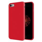 KZY Apple iPhone 6 İçi Kadife Soft Logosuz Lansman Silikon Kılıf - Kırmızı