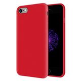 KZY Apple iPhone 6 Plus İçi Kadife Soft Logosuz Lansman Silikon Kılıf - Kırmızı