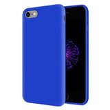 KZY Apple iPhone 6 Plus İçi Kadife Soft Logosuz Lansman Silikon Kılıf - Mavi