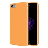 KZY Apple iPhone 6 Plus İçi Kadife Soft Logosuz Lansman Silikon Kılıf - Turuncu