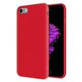 KZY Apple iPhone 6S Plus İçi Kadife Soft Logosuz Lansman Silikon Kılıf - Kırmızı