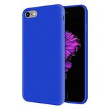 KZY Apple iPhone 6S Plus İçi Kadife Soft Logosuz Lansman Silikon Kılıf - Mavi