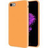 Kzy Apple iPhone 6s Plus İçi Kadife Soft Silikon Kılıf - Turuncu