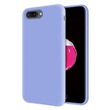 KZY Apple iPhone 7 Plus İçi Kadife Soft Logosuz Lansman Silikon Kılıf - Lila