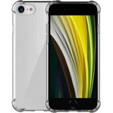 Kzy Apple iPhone Se 2 Kapak Kamera Bölümü Açık Airbag Antishock Köşe Korumalı Şeffaf Silikon Kılıf - iPhone SE 2022