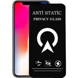 Kzy Apple iPhone x Tam Kaplayan Anti Statik Görünmez Safir Ekran Koruyucu Hayalet Cam - Saydam