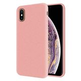 KZY Apple iPhone XS Max İçi Kadife Soft Logosuz Lansman Silikon Kılıf - Pembe
