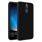 KZY Huawei Mate 10 Lite İçi Kadife Soft Logosuz Lansman Silikon Kılıf - Siyah