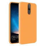 KZY Huawei Mate 10 Lite İçi Kadife Soft Logosuz Lansman Silikon Kılıf - Turuncu