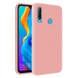 KZY Huawei P30 Lite İçi Kadife Soft Logosuz Lansman Silikon Kılıf - Pembe
