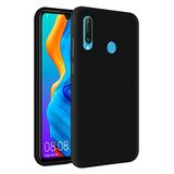 KZY Huawei P30 Lite İçi Kadife Soft Logosuz Lansman Silikon Kılıf - Siyah