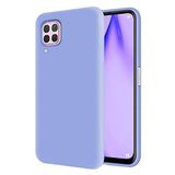 KZY Huawei P40 Lite İçi Kadife Soft Logosuz Lansman Silikon Kılıf - Lila