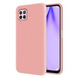 KZY Huawei P40 Lite İçi Kadife Soft Logosuz Lansman Silikon Kılıf - Pembe