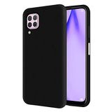 KZY Huawei P40 Lite İçi Kadife Soft Logosuz Lansman Silikon Kılıf - Siyah