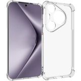 Kzy Huawei Pura 70 Pro ile Uyumlu Kapak Kamera Korumalı Airbag Antishock Köşe Korumalı Şeffaf Silikon Kılıf