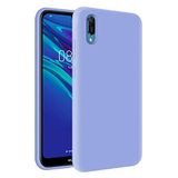 KZY Huawei Y6 2019 İçi Kadife Soft Logosuz Lansman Silikon Kılıf - Lila