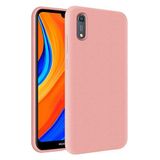 KZY Huawei Y6S İçi Kadife Soft Logosuz Lansman Silikon Kılıf - Pembe