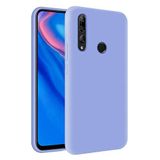 KZY Huawei Y9 Prime 2019 İçi Kadife Soft Logosuz Lansman Silikon Kılıf - Lila