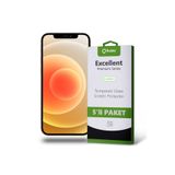 KZY İLETİŞİM Apple iPhone 12 ile uyumlu Temperli Ekran Koruyucu Kırılmaz Cam Ekonomik 5'li Paket