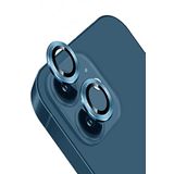 KZY İLETİŞİM Apple iPhone 12 Mini Alüminyum Alaşım Temperli Cam Kamera Lens Koruyucu - Mavi