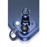 KZY İLETİŞİM Apple iPhone 13 Mini Alüminyum Alaşım Temperli Cam Kamera Lens Koruyucu - Mavi