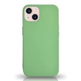 KZY İletişim Apple iPhone 13 Mini Silikon Kılıf Altı Kapalı İçi Kadife Lansman Arka ile Uyumlu Kapak - Yeşil