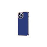 KZY İletişim Apple iPhone 13 Pro Max ile Uyumlu Kapak Kamera Korumalı Lazer Kesim Lüx Silikon Kılıf - Lacivert