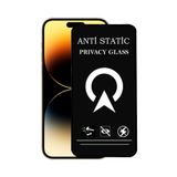 KZY İLETİŞİM Apple iPhone 14 Pro ile uyumlu Tam Kaplayan Anti Statik Görünmez Safir Ekran Koruyucu Hayalet Cam